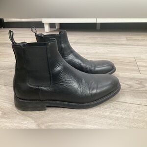 All Saints black  Leather Chelsea Boots